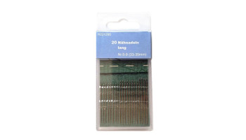 1 Pkg Nähnadeln lang, 20 Stk in feinen Stärken Nr 5-9,  33-39mm lang